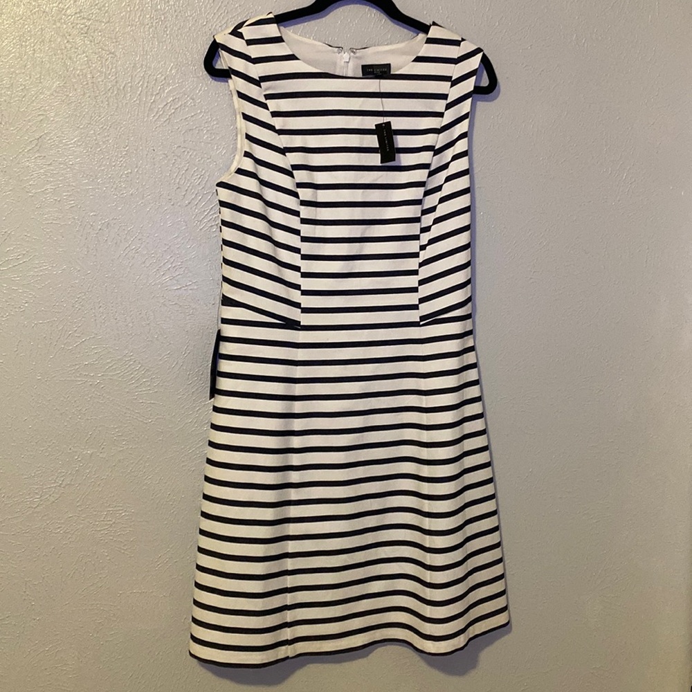 Striped a-line dress